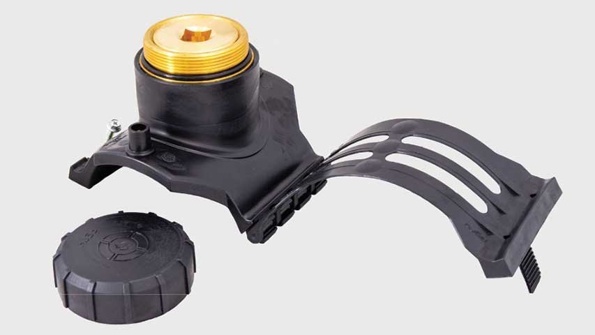 Stop-off saddle for repairing damaged PE-HD gas pipes Stop-off saddle for repairing damaged PE-HD gas pipes